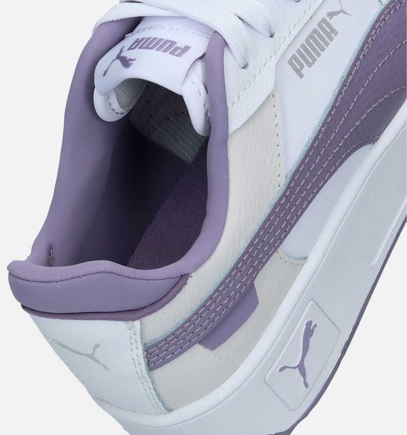 Puma Carina Street Baskets en Blanc pour filles (343150) - pour semelles orthopédiques