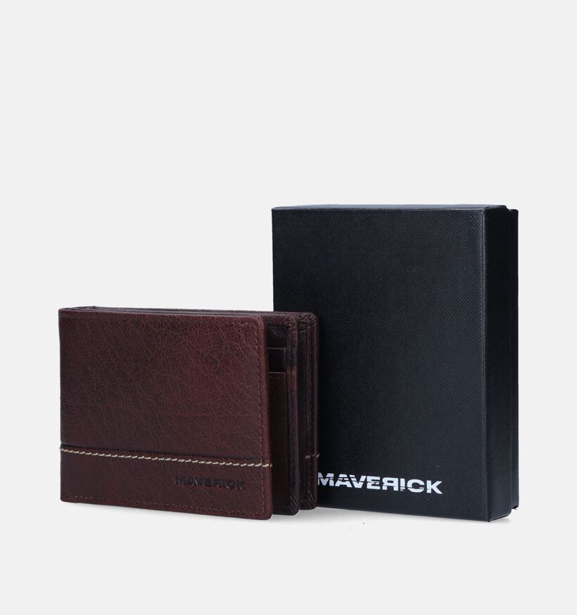 Maverick Portefeuille en Marron pour hommes (349906)