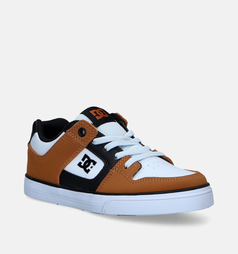 DC Shoes Pure Elastic Baskets en Cognac pour garçons (343803)