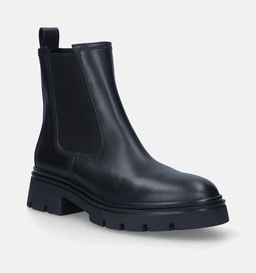 Gabor Zwarte Chelsea boots voor dames (344751) - geschikt voor steunzolen