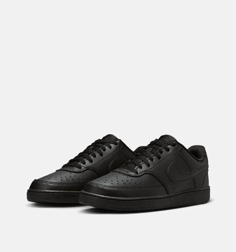 Nike Court Vision Low Next Nature Baskets en Noir pour hommes (343756)