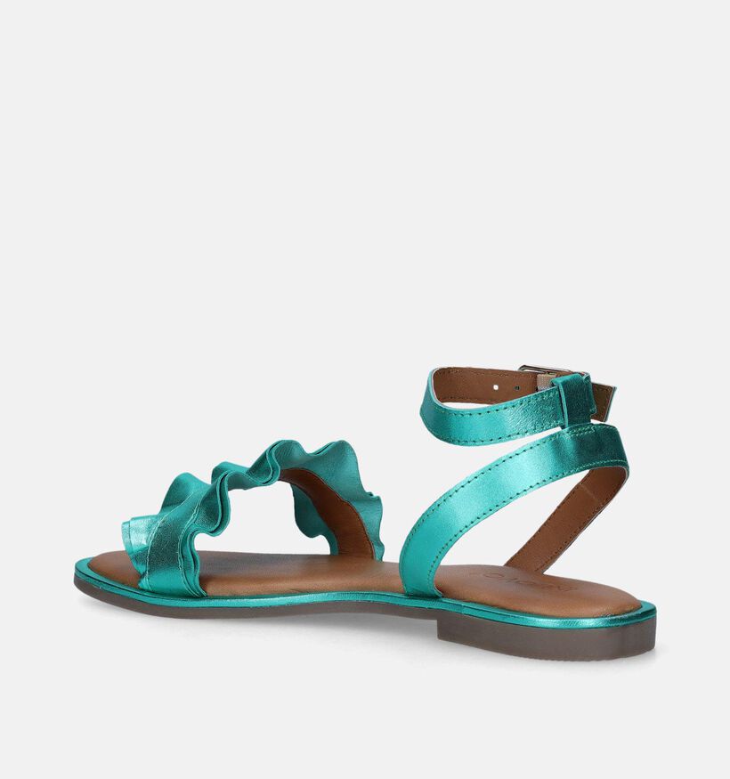 Inuovo Groene Metallic sandalen voor dames (341519)