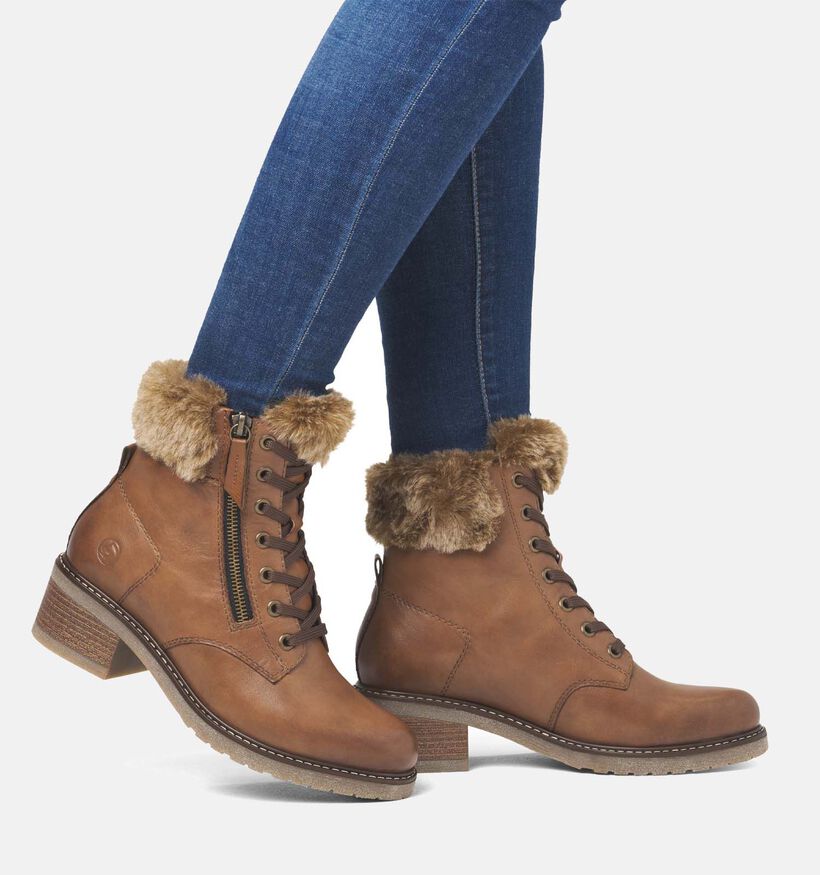 Remonte Cognac Bottines voor dames (347227) - geschikt voor steunzolen