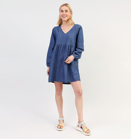 Robe courte bleu