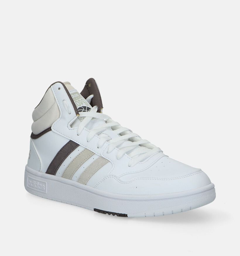 adidas Hoops 3.0 MID Baskets en Blanc pour hommes (343287)