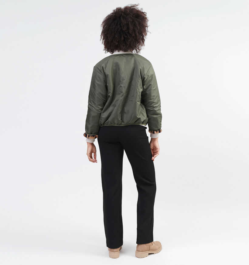 Rue Mazarine Coopers Veste en jeans en Vert khaki pour femmes (349269)