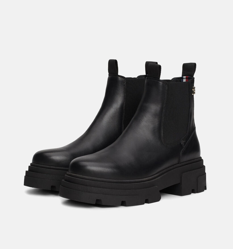 Tommy Hilfiger Combat Chelsea Boots en Noir pour femmes (345811)