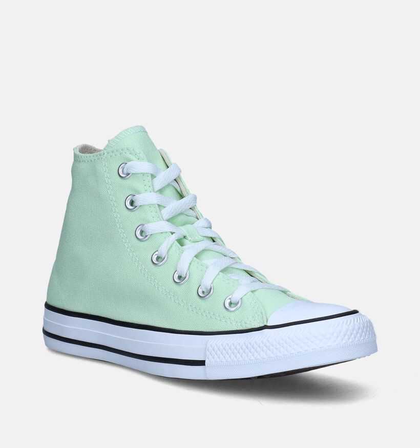 Converse CT All Star HI Baskets en Vert pour femmes (344002)