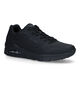 Skechers Uno Stand On Air Zwarte Sneakers voor heren (324560) - geschikt voor steunzolen