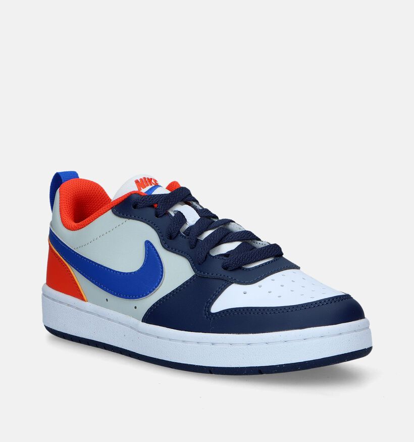 Nike Court Borough Low 2 Blauwe Sneakers voor jongens, meisjes (344714)