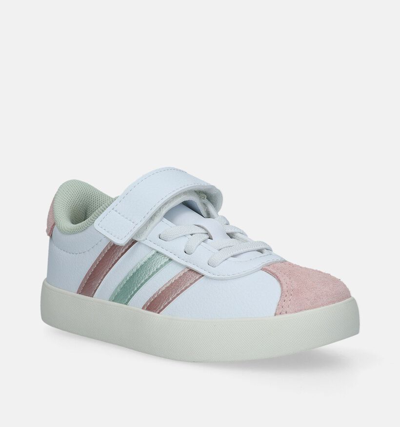 adidas VL Court 3.0 EL C Witte Sneakers voor meisjes (343265)