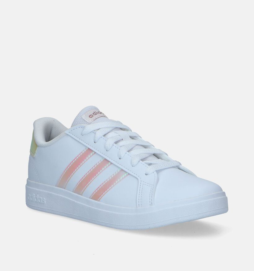 adidas Grand Court 2.0 K Witte Sneakers voor meisjes (343273)