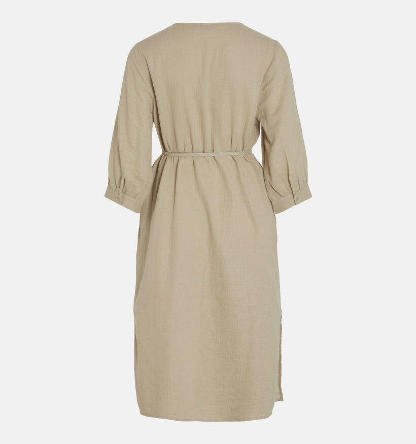 Vila Lania Beige Midi jurk voor dames (342095)