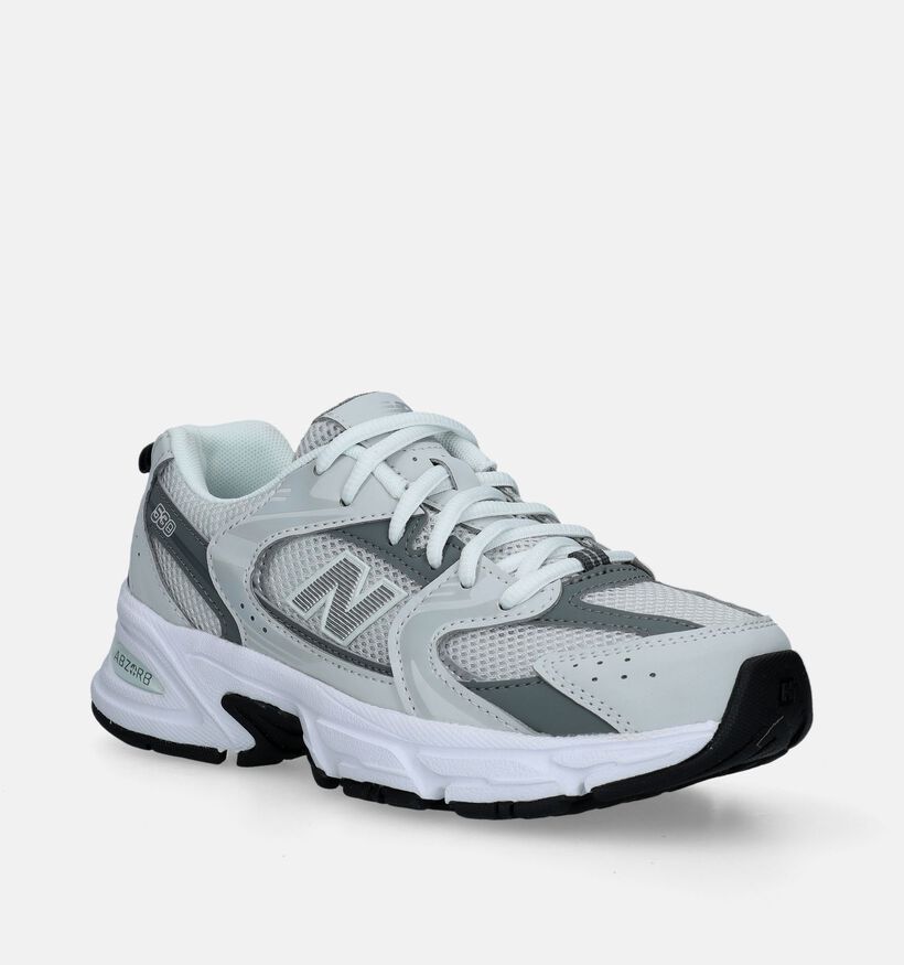 New Balance GR 530 Witte Sneakers voor jongens, meisjes (343099)