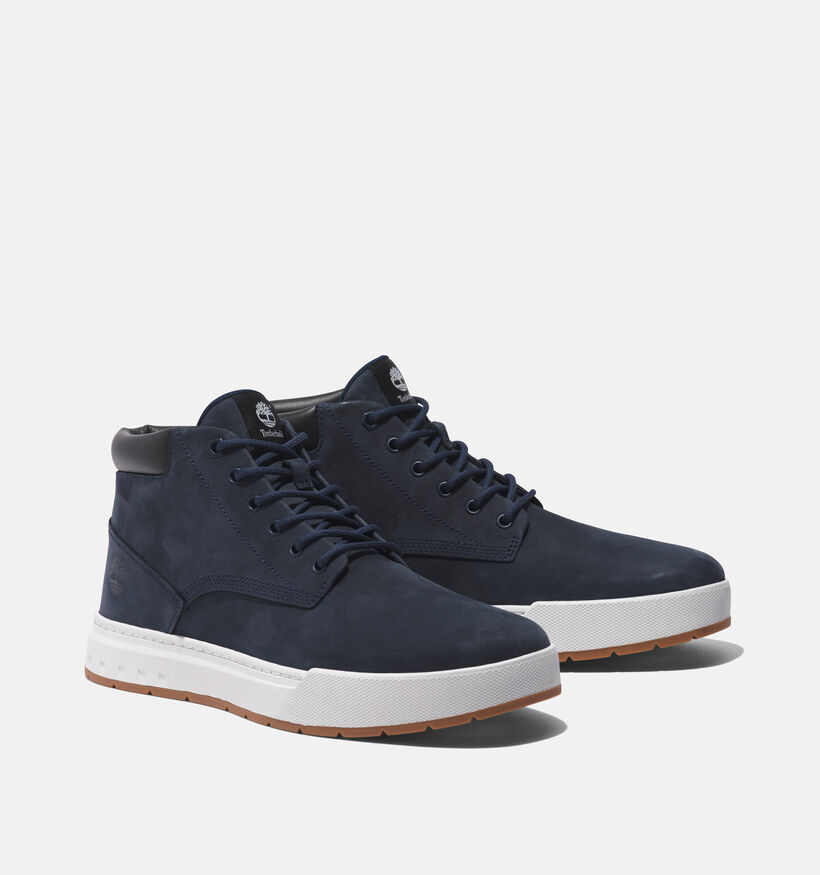 Timberland Maple Grove Leather Chukka Blauwe Bottines voor heren (344943) - geschikt voor steunzolen