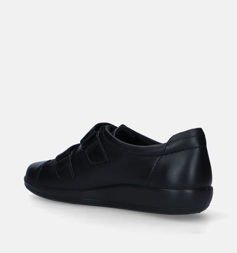 Ecco Soft 2.0 Chaussures à velcro en Noir pour femmes (314895) - pour semelles orthopédiques