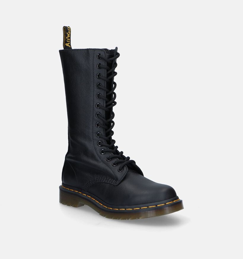 Dr. Martens 1B99 14 Eye Zip Boots en Noir pour femmes (343601) - pour semelles orthopédiques