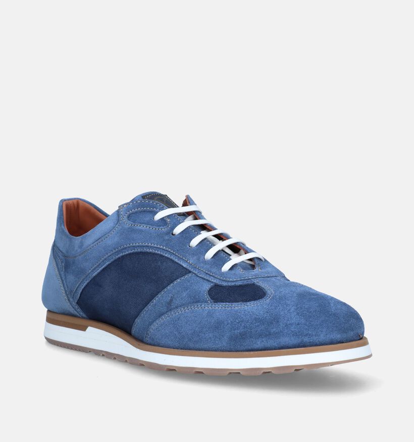 Ambiorix Jerry Racing Blauwe Veterschoenen voor heren (341177) - geschikt voor steunzolen