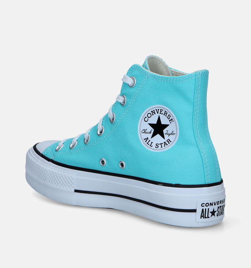 Converse Chuck Taylor All Star Lift Baskets en Turquoise pour femmes (341506)