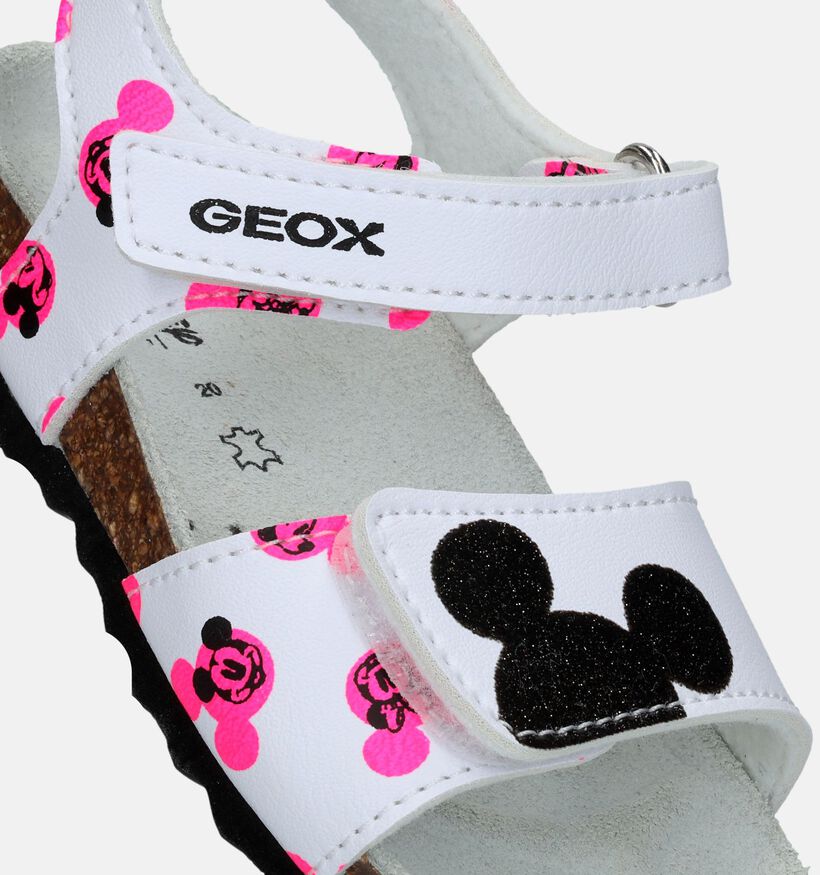 Geox Chalki Micky Mouse Sandales en Blanc pour filles (339623)