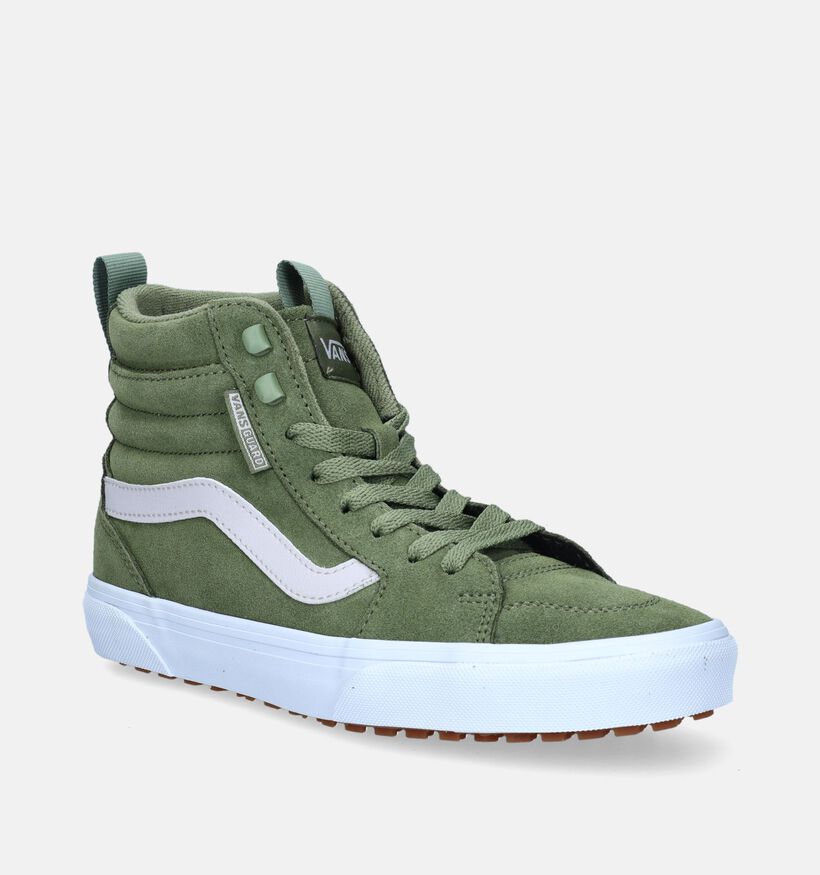 Vans Filmore Hi Vansguard Suede Baskets de skate en Vert pour femmes (343809)