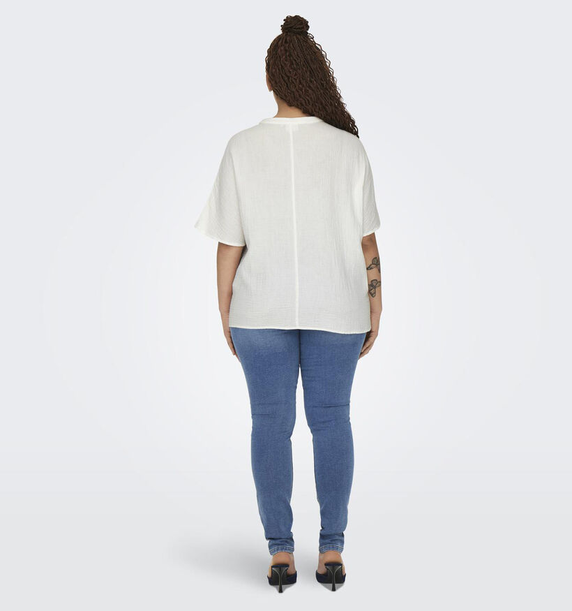 ONLY Carmakoma Thyra Witte Blouse voor dames (343491)