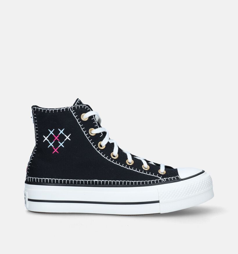 Converse Chuck Taylor All Star Lift Baskets en Noir pour femmes (341502)