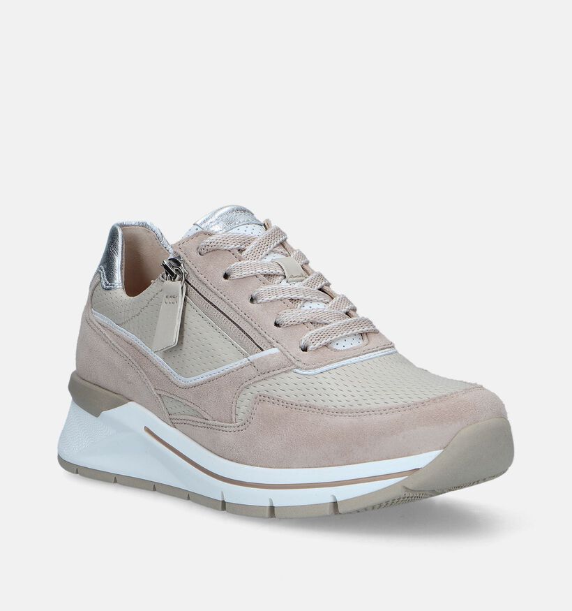 Gabor OptiFit Beige Sneakers voor dames (337902) - geschikt voor steunzolen