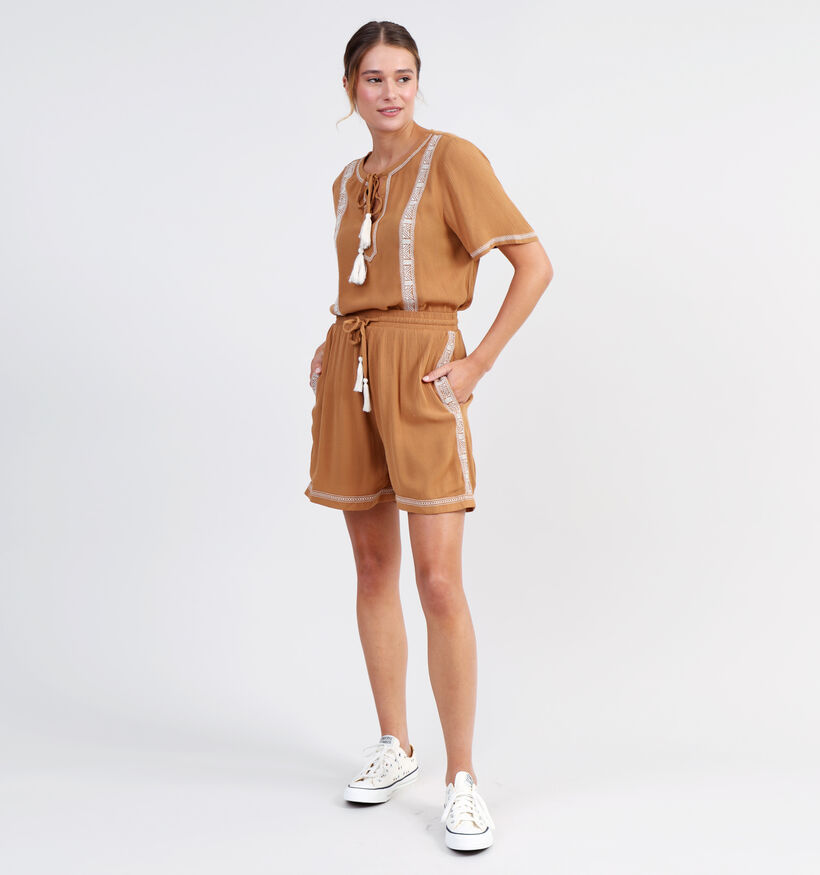 Vila Michelle Short en Cognac pour femmes (328697)