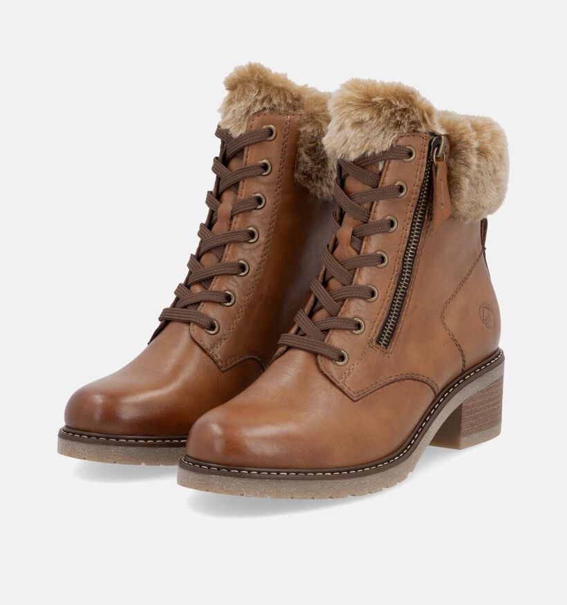 Remonte Cognac Bottines voor dames (347227) - geschikt voor steunzolen