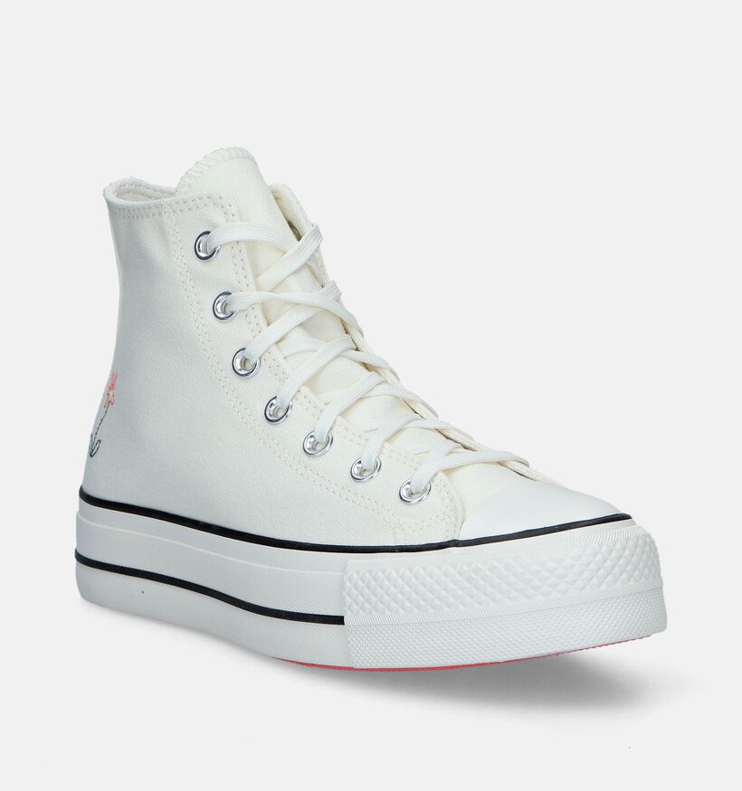 Converse Chuck Taylor All Star Lift Baskets en Blanc pour femmes (341504)