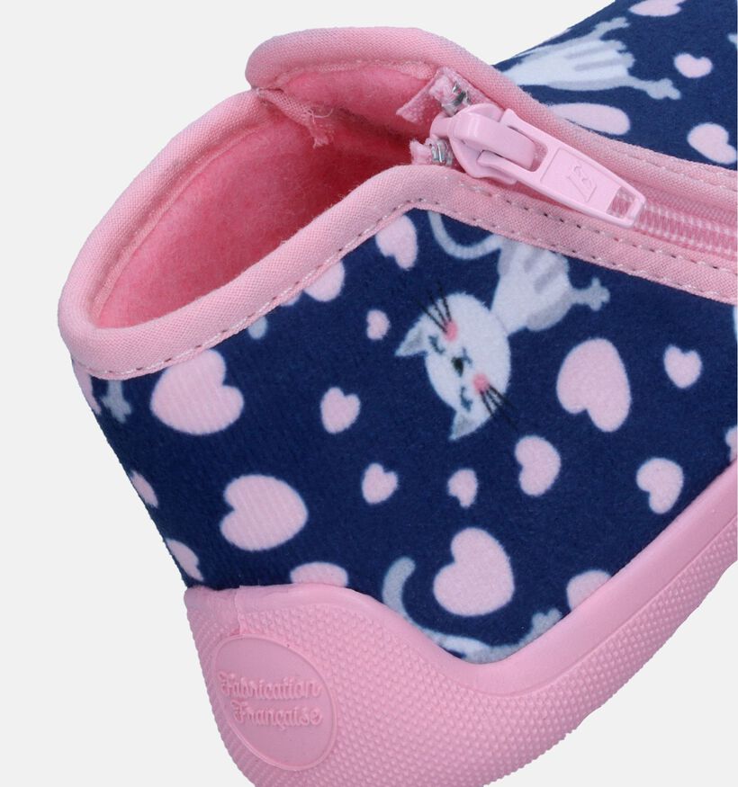 Milo & Mila Pantoufles pour bébé en Bleu foncé pour filles (348649)