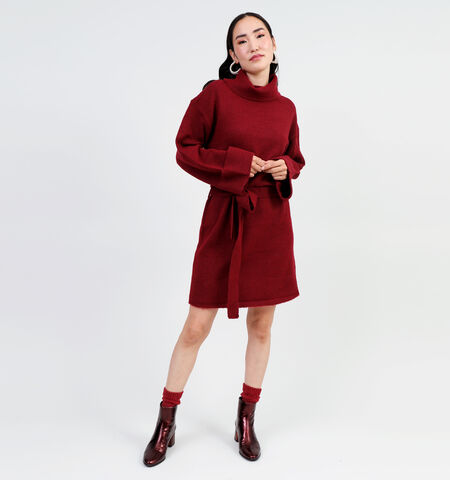 Robe courte bordeaux