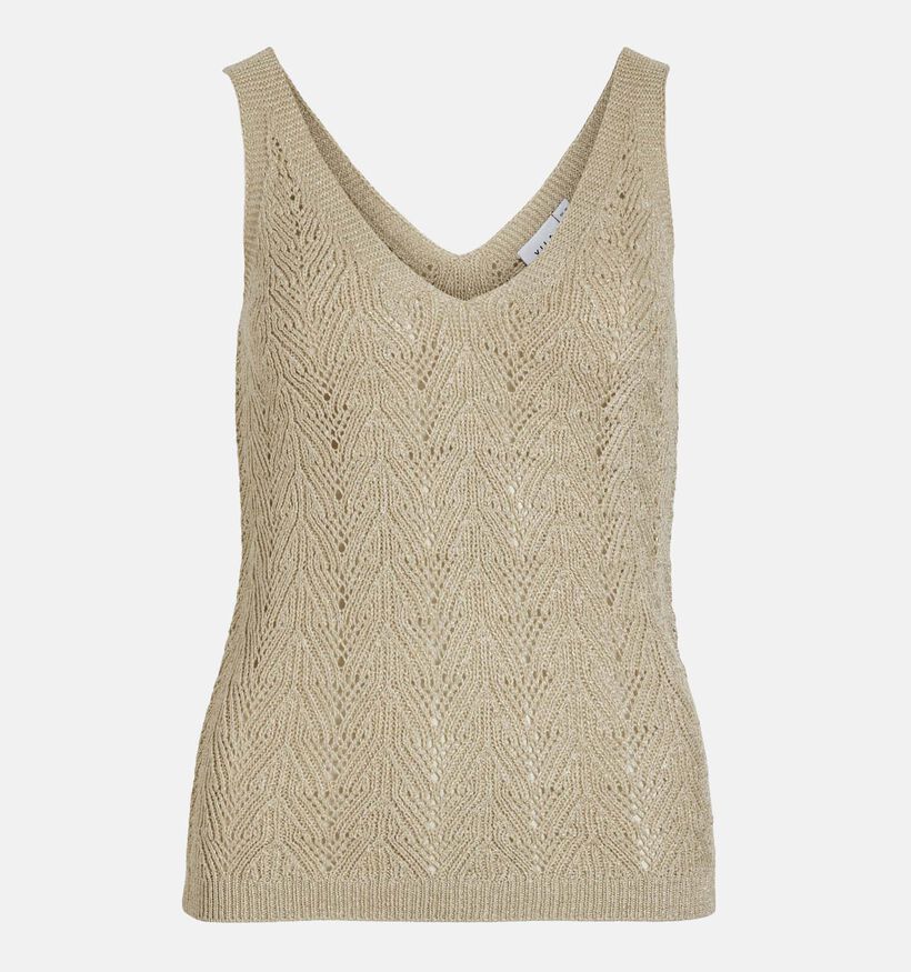 Vila Folia Débardeur paillette en Beige pour femmes (342086)