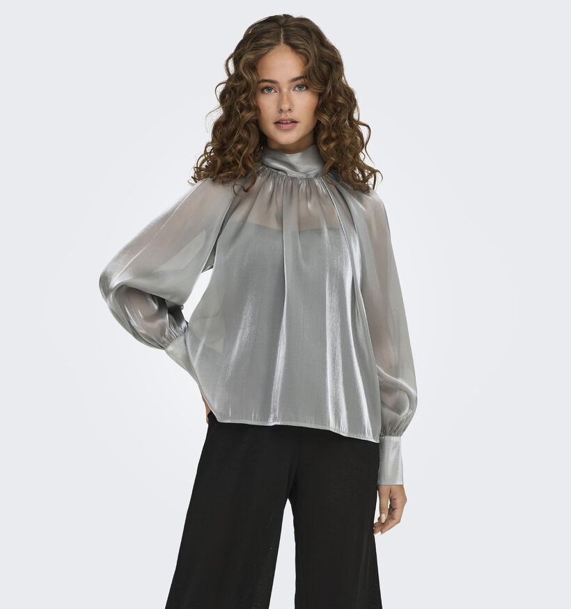 JDY Dani Zlveren Satijnen blouse voor dames (348625)