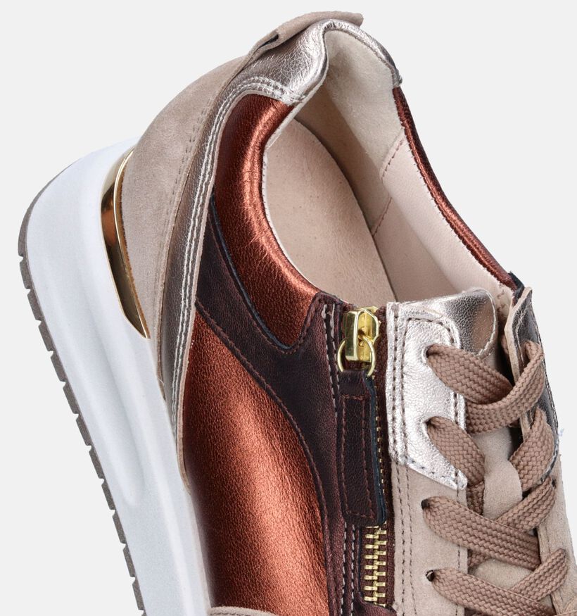 Gabor OptiFit Bronzen Sneakers voor dames (344768) - geschikt voor steunzolen