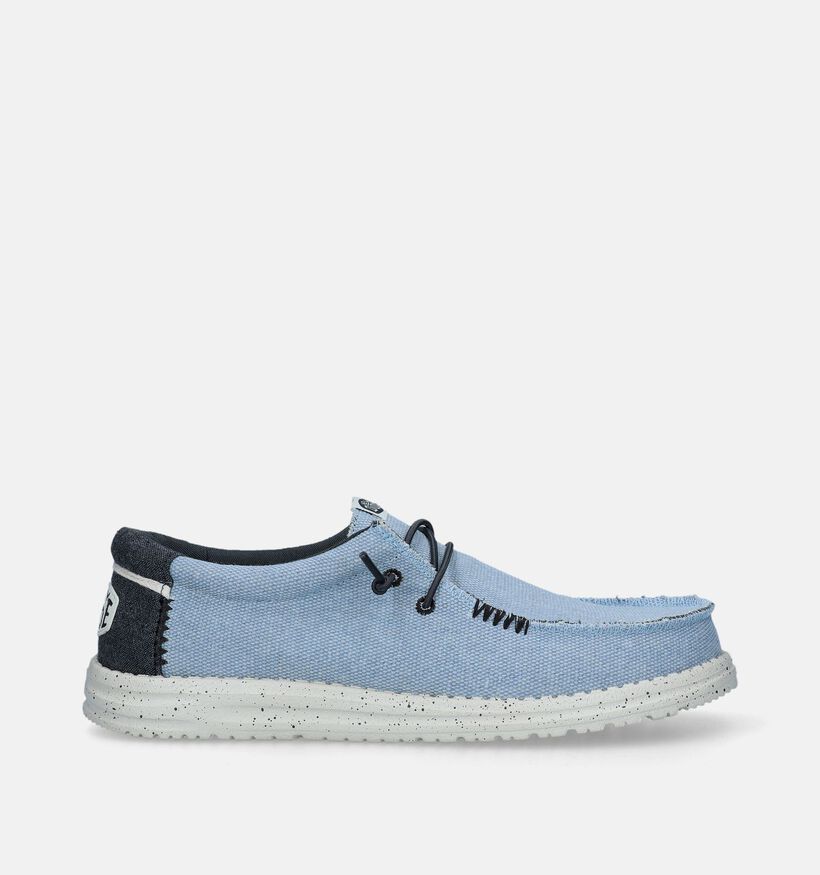 HEYDUDE Wally Coastline Mocassins en Bleu pour hommes (336707) - pour semelles orthopédiques