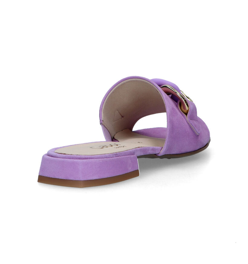 Comfort Nu-pieds plates en Violet pour femmes (323422)