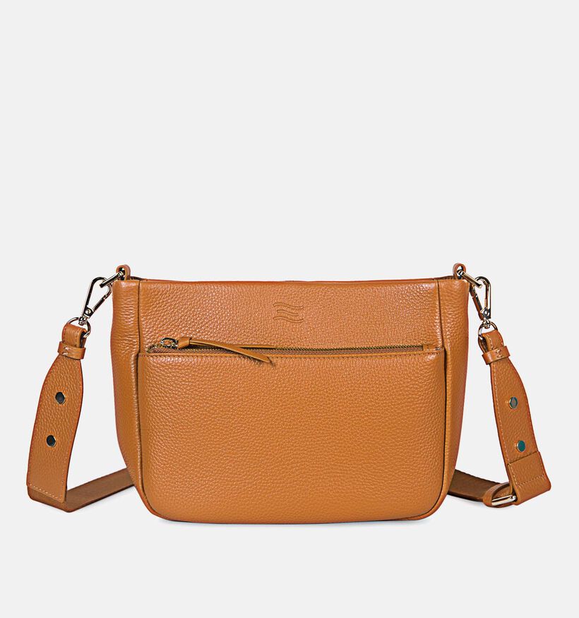 Crinkles Camel Crossbody Tas voor dames (342333)