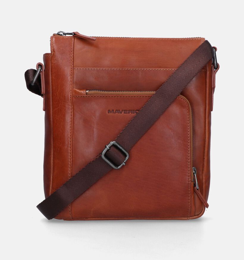 Maverick Cognac Crossbody tas voor heren (349904)