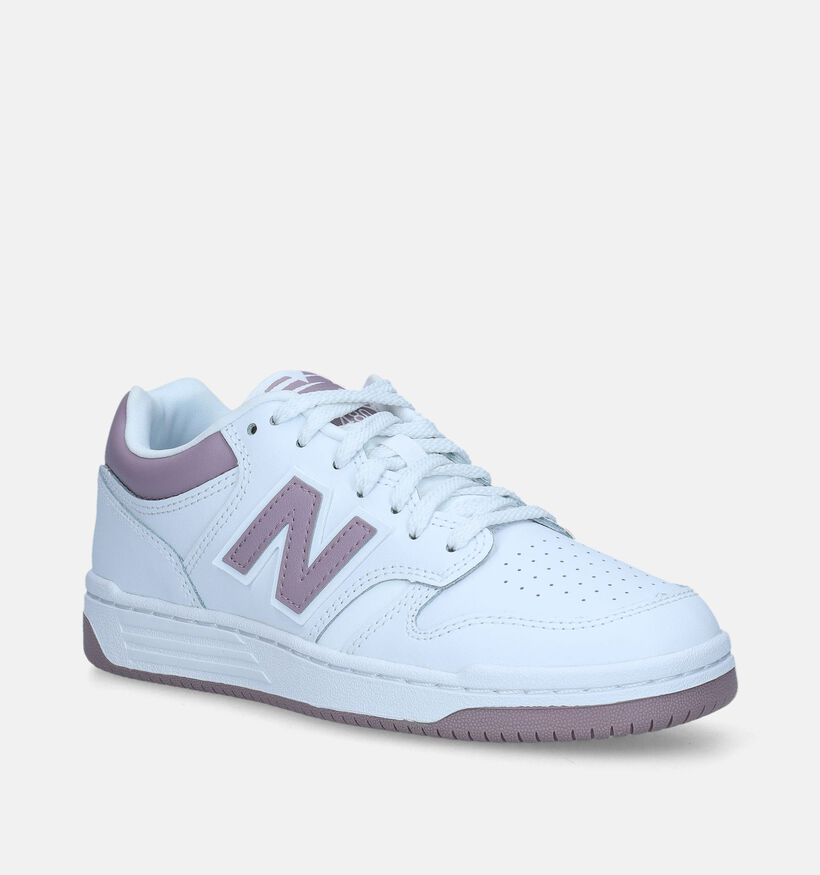 New Balance BB 480 Witte Sneakers voor dames (343055) - geschikt voor steunzolen