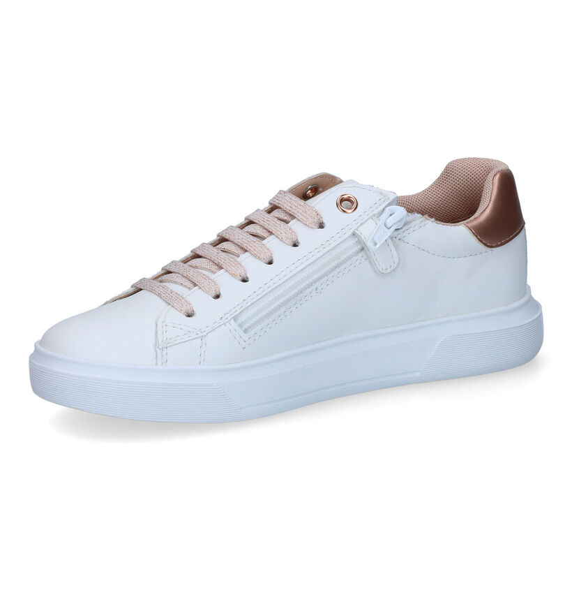 Geox Nettuno Witte Sneakers voor meisjes (304817) - geschikt voor steunzolen