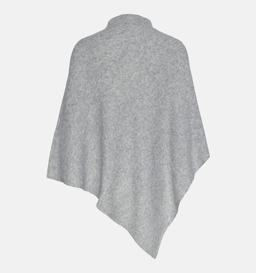 Pieces Fortuna Grijze Poncho voor dames (344998)