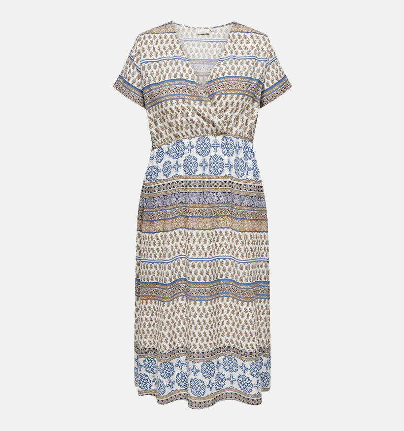 ONLY Carmakoma Beth Beige Midi jurk voor dames (343496)