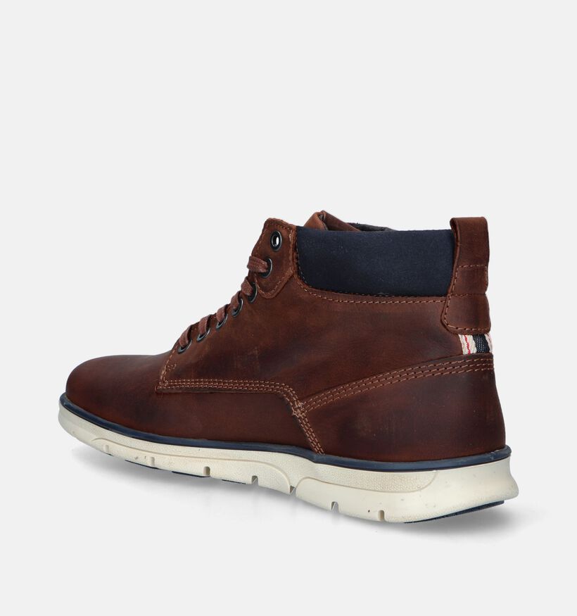 Jack & Jones Tubar Leather Boots en Marron pour hommes (345843) - pour semelles orthopédiques