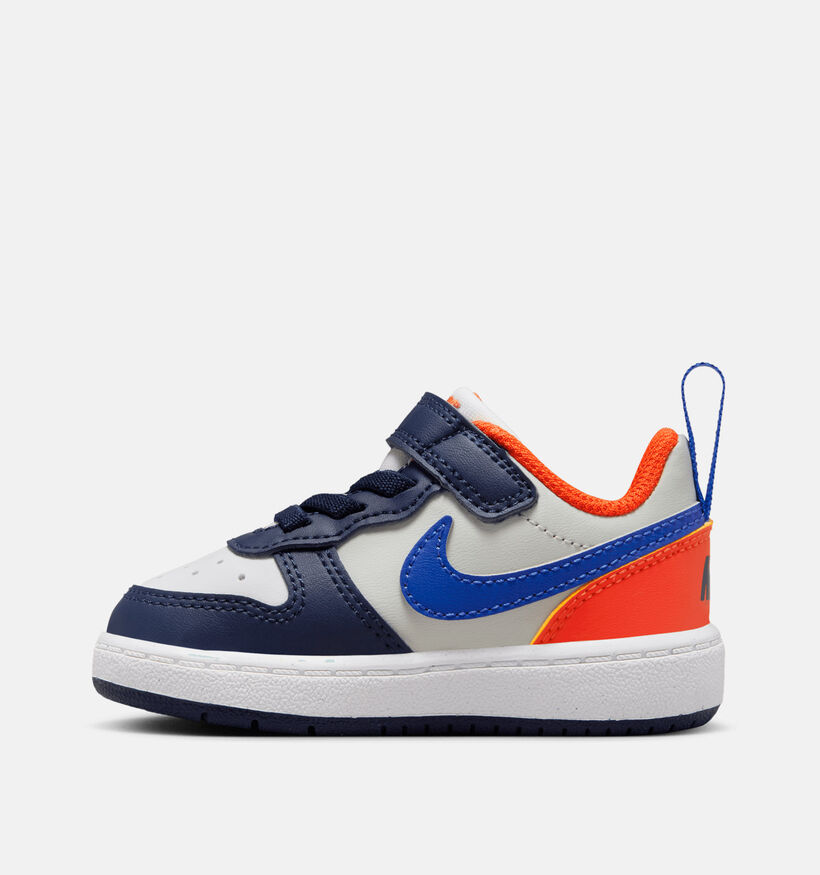 Nike Court Borough Blauwe Sneakers voor jongens, meisjes (344715)