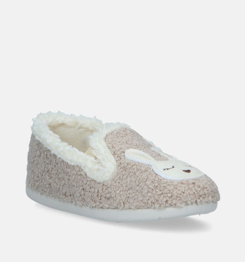 Milo & Mila Pantoufles fermées en Beige pour filles (348648)