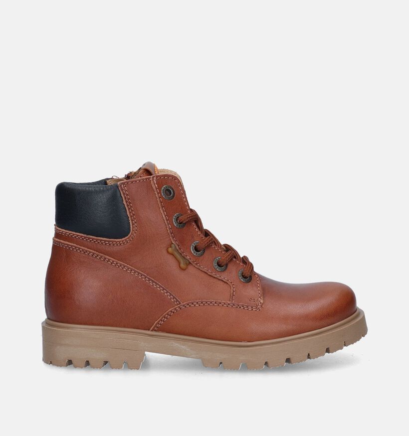 STONES and BONES Berit Cognac Bottines voor jongens (345780) - geschikt voor steunzolen