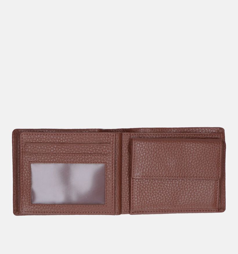 Euro-Leather Portefeuille en Cognac pour hommes (353546)