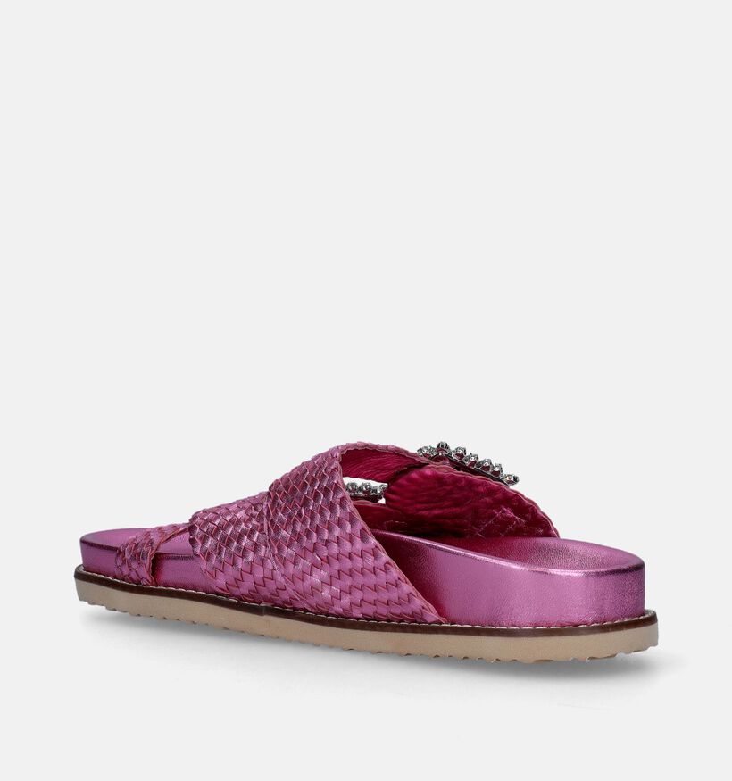 Inuovo Nu-pieds plates en Rose pour femmes (341522)